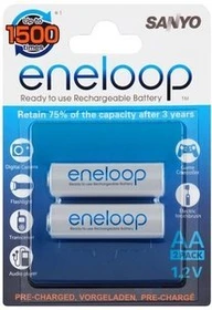 Panasonic eneloop (Gen 1) Mignon AA NiMH 2000mAh, 2er-Pack