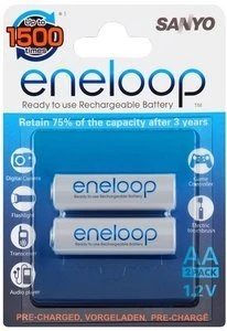 Panasonic eneloop (Gen 1) Mignon AA NiMH 2000mAh, 2er-Pack