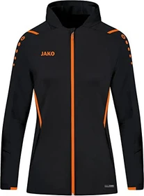 Jako Challenge Kapuzen Trainingsjacke schwarz/neonorange (Damen)