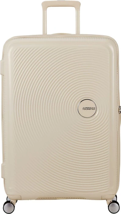 American Tourister Soundbox Spinner erweiterbar L coconut sand