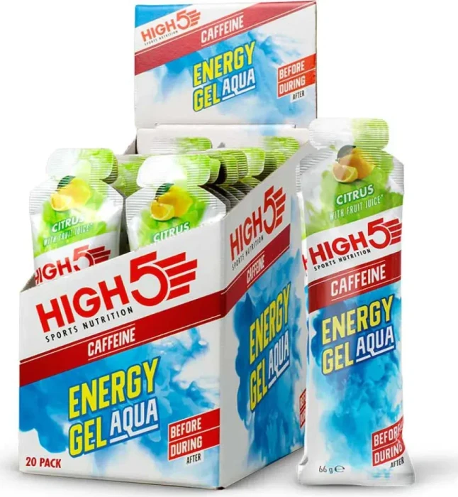 High5 Energy Gel Aqua Caffeine Citrus 1.32kg (20x 66g)