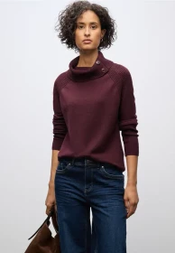 Street One Stehkragen Pullover wildberry red (Damen)