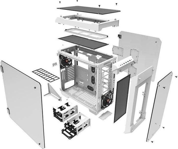 Thermaltake View 71 TG Snow, Glasfenster