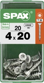 Spax WIROX A9J 4CUT T-STAR plus T20 Universalschraube, 4x20mm, 20 Stück