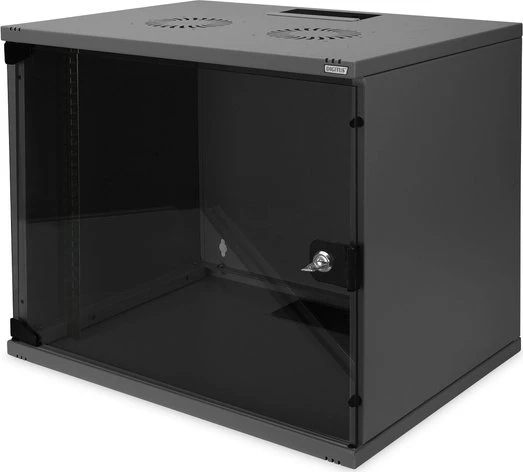 Digitus Professional SoHo-Line Wandschrank 9HE, unmontiert, IP2X, schwarz, 400mm tief