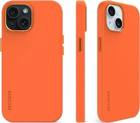Decoded AntiMicrobial Silicone Back Cover für Apple iPhone 15 Plus Apricot