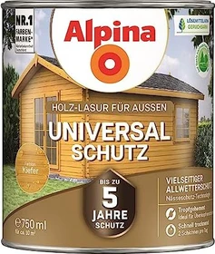 Alpina Farben Universal-Schutz Holz-Lasur außen kiefer, 750ml