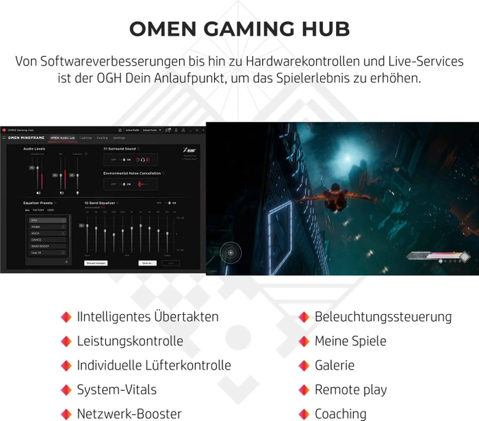 HP Omen 45L Desktop GT22-1004ng, Shadow Black, Core i9-13900K, 32GB RAM, 2TB SSD, GeForce RTX 4080