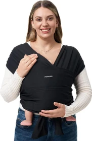 Momcozy Baby Wrap Babytragetuch schwarz