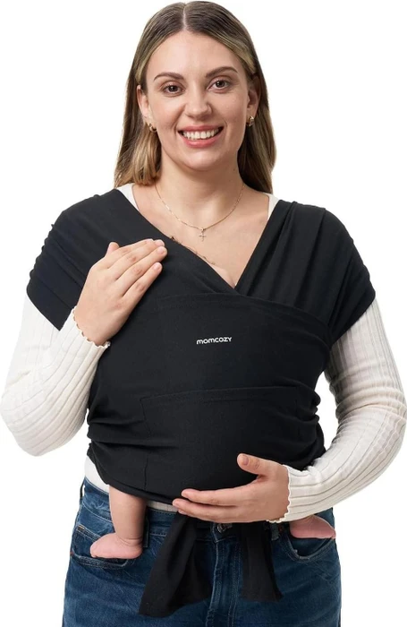 Momcozy Baby Wrap Babytragetuch schwarz