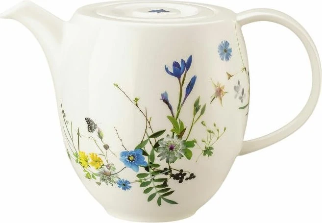 Rosenthal Brillance Bone China Fleurs des Alpes Kaffeekanne 6 Personen