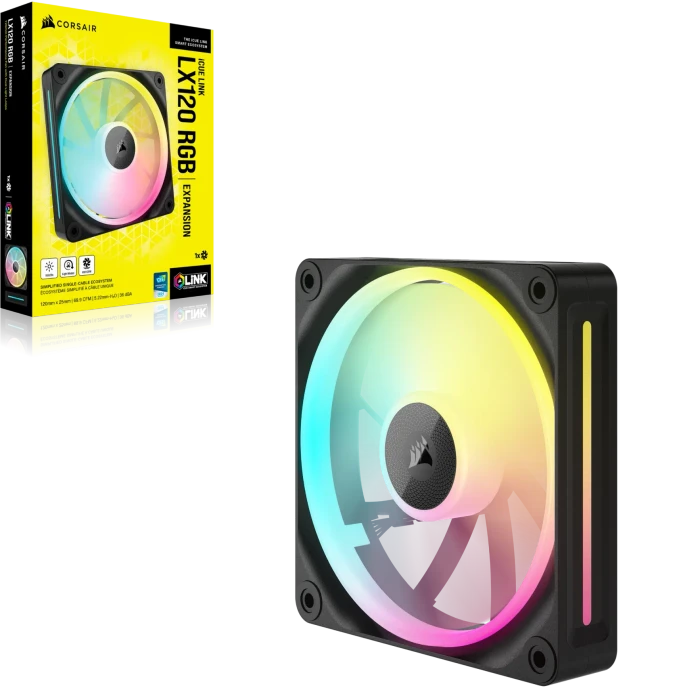 Corsair iCUE LINK LX120 RGB Expansion Kit, schwarz, 120mm