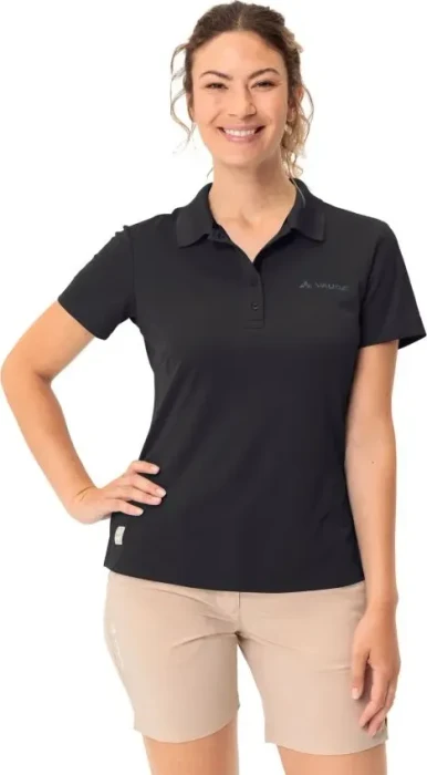 Vaude Essential Poloshirt kurzarm schwarz (Damen)