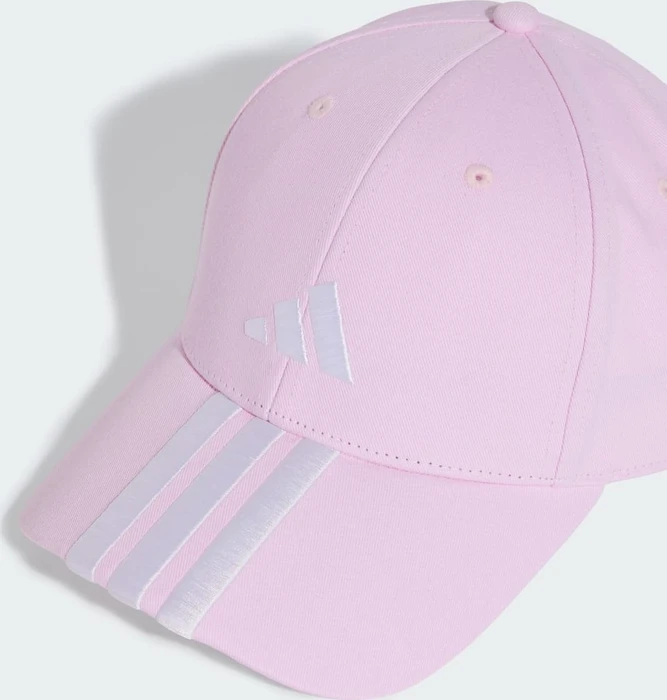 adidas 3-Streifen New Logo Baseball Kappe clear pink/white