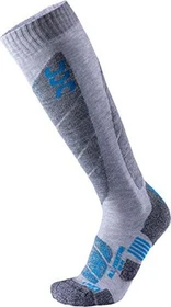 UYN All Mountain Skisocken light grey melange/azure (Herren)