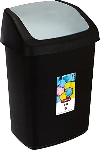 Curver Swing-Top 10l schwarz grau