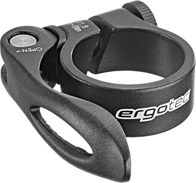 Ergotec SCQ-100 Schnellspanner 31.8mm Sattelklemme schwarz sandgestrahlt