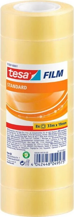 tesa Film standard, transparent, 19 mm x 33 m