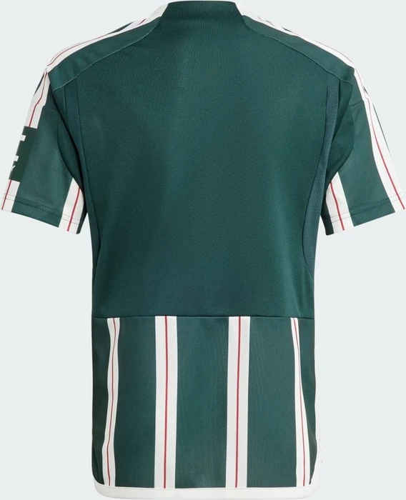 adidas Manchester United 2023/2024 Auswärtstrikot green night/core white/active maroon (Junior)