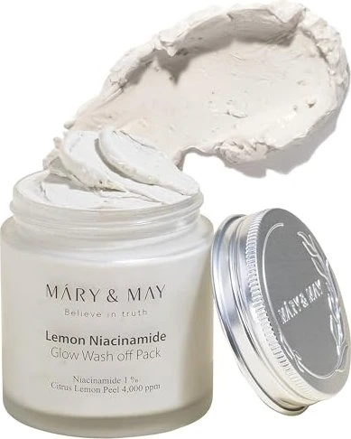 Mary & May Lemon Niacinamide Glow Wash Off Pack Maske, 125g