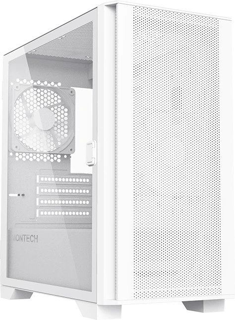 Montech Air 100 Lite, weiß, Glasfenster