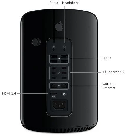 Apple Mac Pro, Xeon E5-2697 v2, 64GB RAM, 1TB SSD, 2x FirePro D700 [2013]