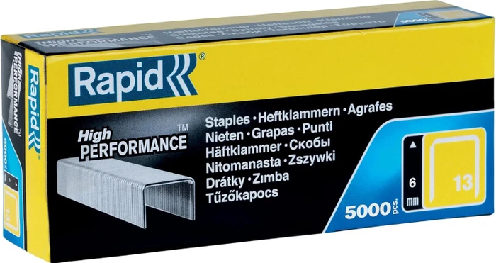 Rapid Heftklammern, 13/6, verzinkt, 5000 Stück