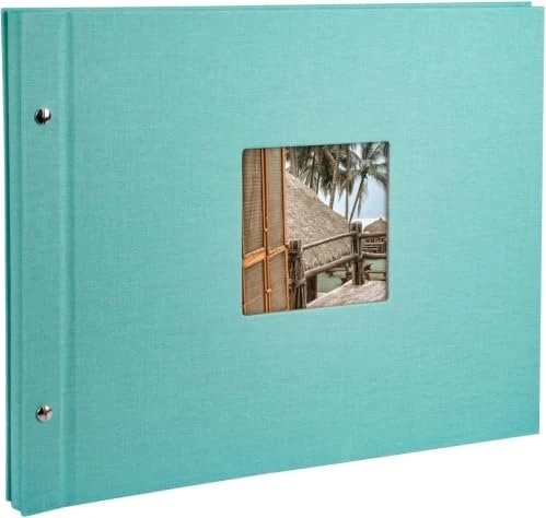 Goldbuch Schraubalbum Bella Vista 39x31 weiße Seiten blau