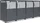 Westmann Tonus Mülltonnenbox 4x 240l grau (WMJGBC254-4)