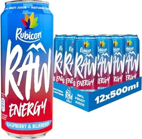 Rubicon Raw Raspberry & Blueberry 12x 500ml