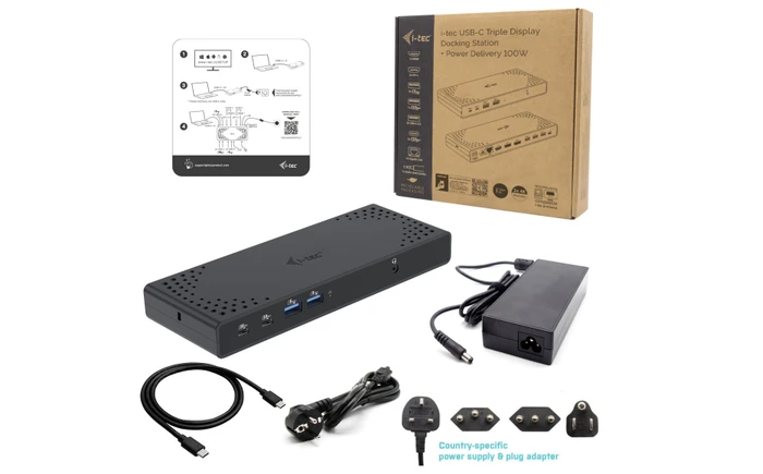 i-tec USB-C Triple Display Docking Station Gen 2 + Power Delivery 100W, USB-C 3.1 [Buchse]