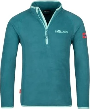 Trollkids Nordland Half Zip Pullover teal/aqua (Junior)