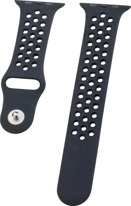 Peter Jäckel Watch Band Silicon Dual für Apple Watch (42mm/44mm) schwarz