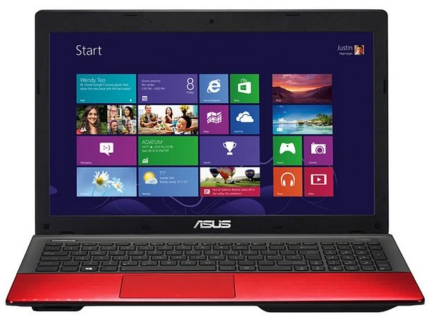 ASUS K55VD-SX721, rot, Core i3-3120M, 4GB RAM, 500GB HDD, GeForce 610M, PL