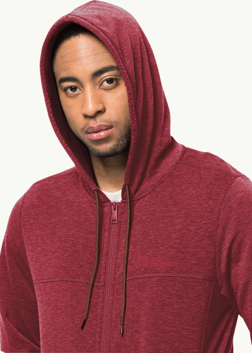 Jack Wolfskin Waldsee Hooded Jacke deep ruby (Herren)