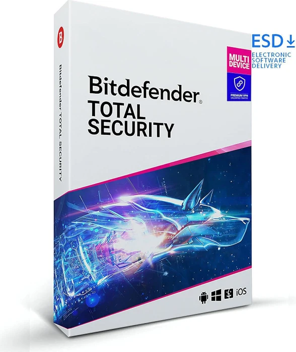 BitDefender Bitdefender Total Security & Premium VPN, 3 User, 2 Jahre, ESD (multilingual) (Multi-Device)