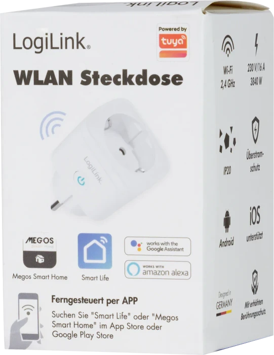 LogiLink Wi-Fi Smart Plug 1-fach, Smart-Steckdose