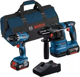 Bosch Professional Akku-Maschinenset inkl. Tasche + 2 Akkus 4.0Ah