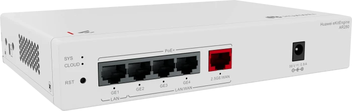 Huawei eKit SME Network eKitEngine AR280, 5x RJ-45, 41W PoE+ Desktop Gigabit Router, 5x RJ-45, 41W PoE+