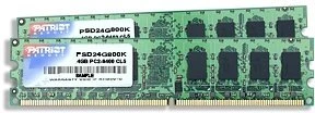 Patriot UDIMM 4GB Kit, DDR2-800, CL5