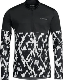 Vaude Virt QZip Trikot langarm schwarz/weiß (Herren)