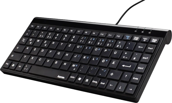 Hama SL720 Slimline Keyboard, USB, DE