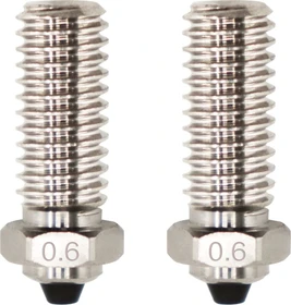 QIDI Druckdüse Bimetal für X-Smart 3/X-Plus 3/X-Max 3/Q1-Pro 2er-Set, 0.6mm, 2er-Pack