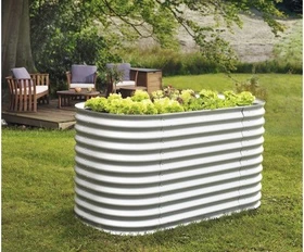 Vitavia Vita 858 Basic Hochbeet oval 162x82cm blank