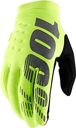 100% Brisker Fahrradhandschuhe fluo yellow