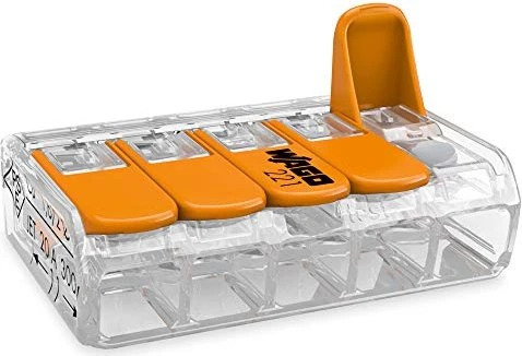 Wago COMPACT-Verbindungsklemme bis 4mm² 5-Leiter, 25 Stück