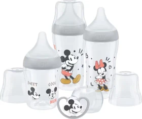 NUK Perfect Match Set Trinkflaschen-Set, 0+M, disney mickey mouse