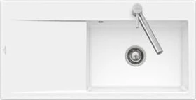 Villeroy & Boch Subway Style 60 Einbau Becken rechts mit Ablauffernbedienung stone white