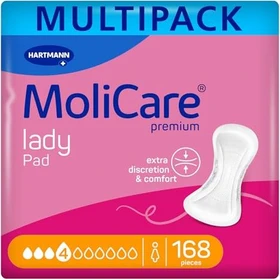 Hartmann MoliCare Premium Lady Pad 4 Tropfen Hygieneeinlage, 168 Stück