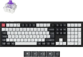 Keychron Q1 HE, Carbon Black, 100%, PBT, LEDs RGB, Gateron 2.0 Magnetic Nebula, USB/Bluetooth, DE (Q6H-M1-DE)
